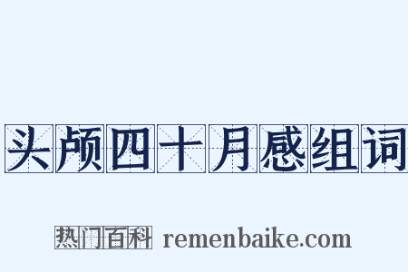 头颅四十月感组词是什么意思的图片